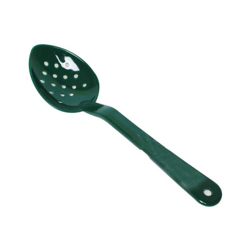 Thunder Group PLSS113GR 11" Serving Spoon, Perforated, Green - Dozen