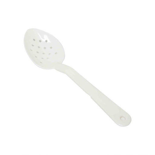 Thunder Group PLSS113WH 11" Serving Spoon, Perforated, White - Dozen