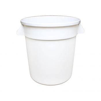 Thunder Group PLTC010W 10 Gallon Trash Can, Plastic, White