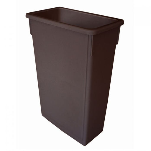 Thunder Group PLTC023B Trash Can, 23 Gallon, Brown, Plastics