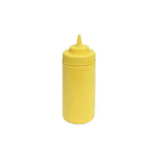 Thunder Group PLTHSB016YW 16 oz Wide-Mouth Squeeze Bottle, Yellow (6Pk) - Pack