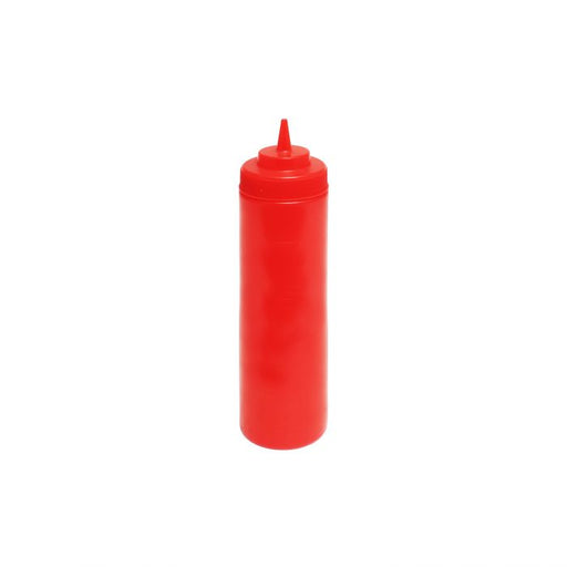 Thunder Group PLTHSB024RW 24 oz Wide-Mouth Squeeze Bottle, Red (6Pk) - Pack