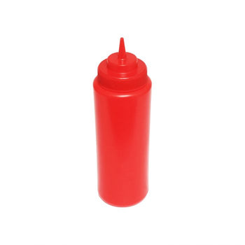 Thunder Group PLTHSB032RW 32 oz Wide-Mouth Squeeze Bottle, Red (6Pk) - Pack