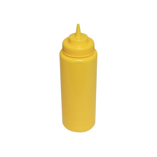 Thunder Group PLTHSB032YW 32 oz Wide-Mouth Squeeze Bottle, Yellow (6Pk) - Pack