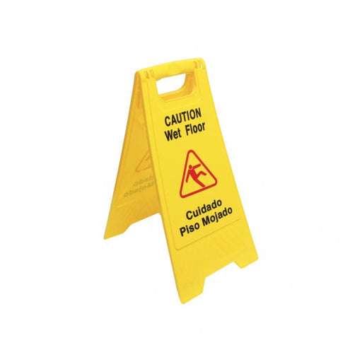 Thunder Group PLWFC024 Wet Floor Caution Sign, Yellow, 24" H X 12" W, Plastics