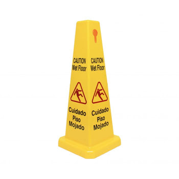 Thunder Group PLWFC027 Cone Shape Wet Floor Caution Sign, 27" H, Plastics,