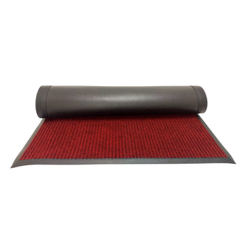 CAC China PMAT-103BY Carpet Floor Mat Vinyl Back Burgundy 10x3'