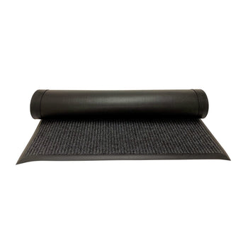 CAC China PMAT-103CH Carpet Floor Mat Vinyl Back Charcoal 10x3'