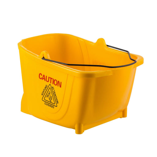 CAC China PMBY-36BT 36QT Yellow Heavy-Duty Mop Bucket, for PMBY-36ST