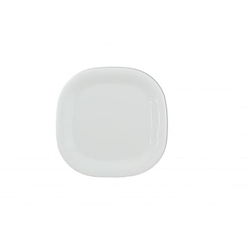 Thunder Group PS3008W 8 1/4" X 8 1/4" Round Square Plate, Passion White
