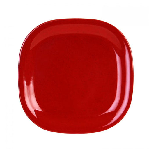 Thunder Group PS3010RD 11" X 11" Round Square Plate, Passion Red