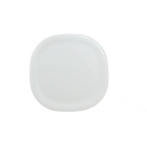 Thunder Group PS3014W 14" X 14" Round Square Plate, Passion White