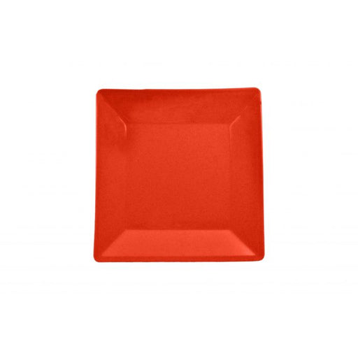 Thunder Group PS3214RD 13 3/4" X 13 3/4" Square Plate, 1 1/8" Deep, Passion Red