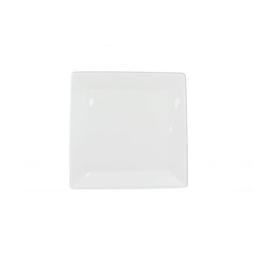 Thunder Group PS3214W 13 3/4" X 13 3/4" Square Plate, 1 1/8" Deep, Passion White
