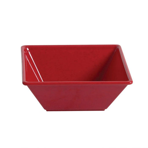 Thunder Group PS5008RD 52 oz 8" X 8" Square Bowl, 2 1/2" Deep, Passion Red