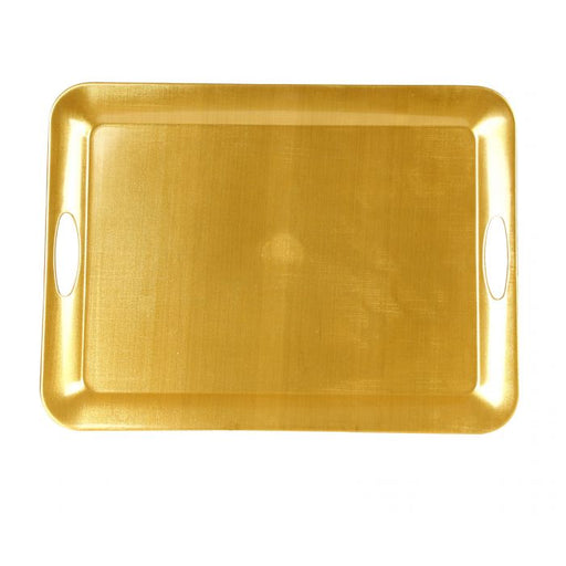 Thunder Group RF2920G 19 1/2" X 14 1/2" Rectangle Tray, Gold Pearl