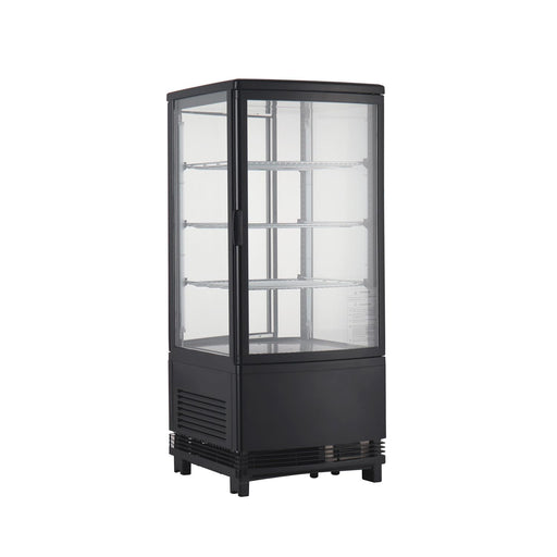 CAC China RFCS-39BK Black 17 inch Refrigerated Display Case