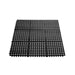 CAC China RMAT-33BK Floor Mat Rubber Interlocking Black 3x3'