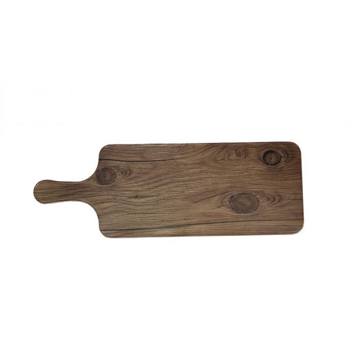 Thunder Group SB612S 12 1/2" X 5 1/2" Serving Board with Handle, Faux Wood, Sequoia