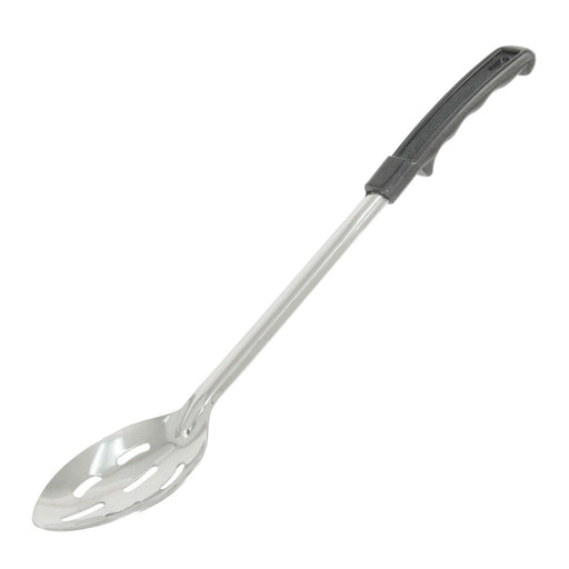 CAC China SBSL-11BH Basting Spoon Slotted 1.2mm Black Handle 11-inches