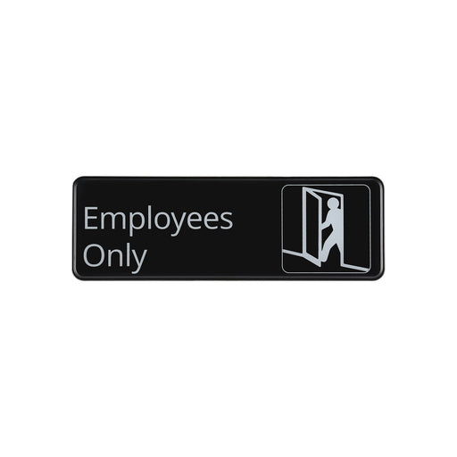 CAC China SCE3-EE05 9x3 inches Height Compliance Sign Employees Only