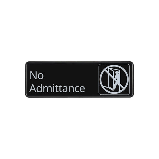 CAC China SCE3-NA12 9x3 inches Height Compliance Sign No Admittance