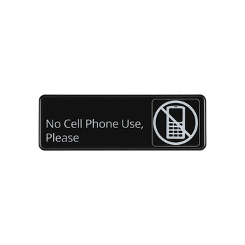 CAC China SCE3-NC15 9x3 inches Height Compliance Sign No Cell Phone Use, Please