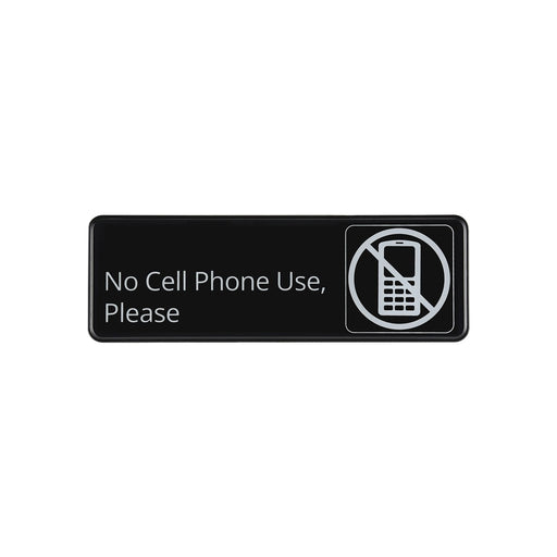 CAC China SCE3-NC15 9x3 inches Height Compliance Sign No Cell Phone Use, Please