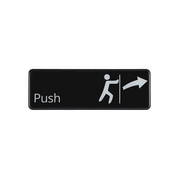 CAC China SCE3-PS01 9x3 inches Height Compliance Sign Push