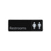 CAC China SCE3-RM24 9x3 inches Height Compliance Sign Restrooms