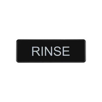 CAC China SCE3-RS08 9x3 inches Height Compliance Sign Rinse