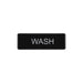 CAC China SCE3-WS07 9x3 inches Height Compliance Sign Wash