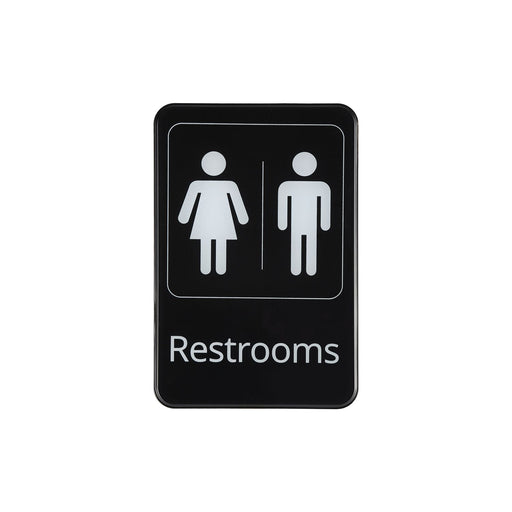 CAC China SCE9-RR07 6x9 inches Height Compliance Sign Restrooms