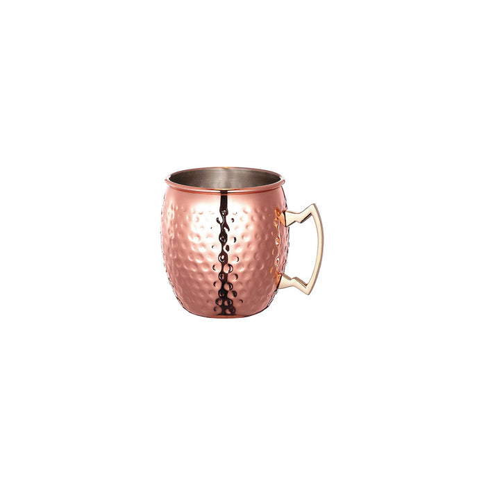 CAC China SCMM-20H Copper-Plated Moscow Mule Mug 20 oz. Hammered Finish - 12 count