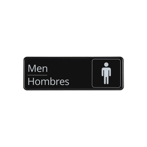 CAC China SCS3-MN09 Spanish/English 9x3 inches Height Compliance Sign Men