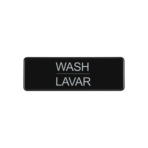 CAC China SCS3-WS03 Spanish/English 9x3 inches Height Compliance Sign Wash