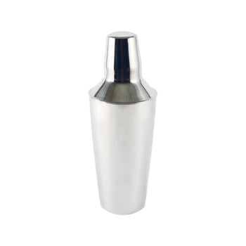 CAC China SCSK-28 28 oz. Stainless Steel Cobbler Cocktail Shaker 3-Piece