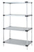 Quantum Storage Solutions WR86-1454SG Galvanized Solid Shelving Starter Kit 