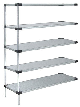 Quantum Storage Solutions AD74-2454SG Galvanized Solid Shelving Add-On Kit 