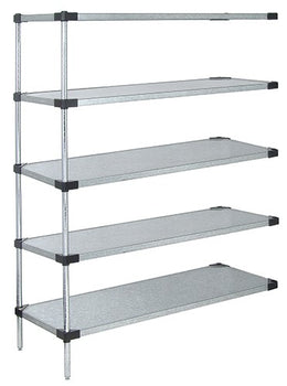 Quantum Storage Solutions AD54-2172SG Galvanized Solid Shelving Add-On Kit 