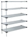 Quantum Storage Solutions AD86-2460SG Galvanized Solid Shelving Add-On Kit 