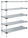 Quantum Storage Solutions AD74-1460SG Galvanized Solid Shelving Add-On Kit 