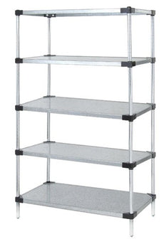 Quantum Storage Solutions WR63-1460SG-5 Galvanized Solid Shelving Starter Kit 