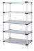 Quantum Storage Solutions WR54-1824SG-5 Galvanized Solid Shelving Starter Kit 