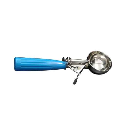 CAC China SICD-16BL Stainless Steel Thumb Disher 2 oz. Royal Blue #16