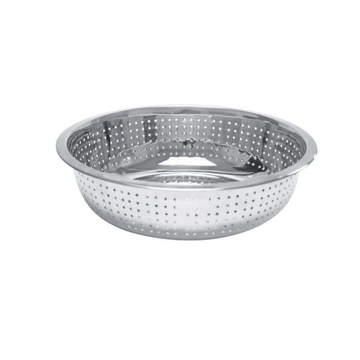 Thunder Group SLCIL13L 13" Chinese Colanders with 4.5 MM Holes, Stainless Steel