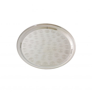 Thunder Group SLCT312 12" Round Tray, Stainless Steel