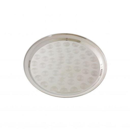 Thunder Group SLCT312 12" Round Tray, Stainless Steel