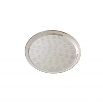 Thunder Group SLCT314 14" Round Tray, Stainless Steel