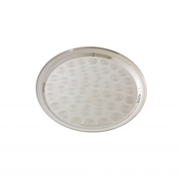 Thunder Group SLCT316 16" Round Tray, Stainless Steel